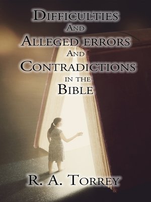cover image of Difficulties and Alleged Errors and Contradictions in the Bible